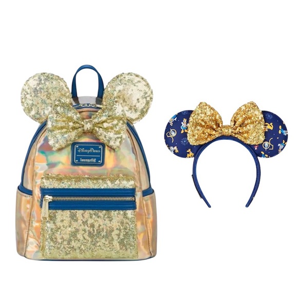 Disney Loungefly Backpack + Headband 50th Anniversary